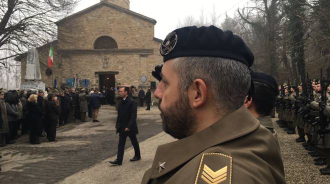 Funerali generale Castagnetti a Veleia 2018