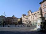 Piazza Cavalli a Piacenza