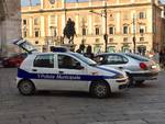 Polizia Municipale in piazza Cavalli