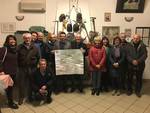 Conclusione della serata nella sede del Gruppo Alpini Sarmato tra i rappresentanti delle due associazioni.