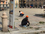 I richiedenti asilo al lavoro in Piazza Cavalli