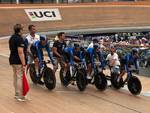 Zanardi e Colinelli ciclismo su pista