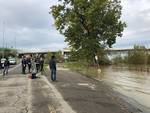 Il fiume Po dopo la piena