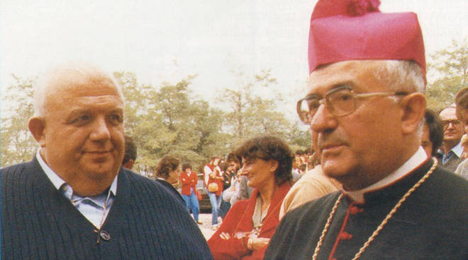 Monsignor Manfredini insieme a don Vittorione