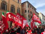 La manifestazione dei sindacati a Roma