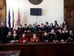 4 C della scuola Giordani in municipio