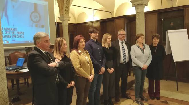 La presentazione del corso post laurea per medici di famiglia nella sala delle colonne