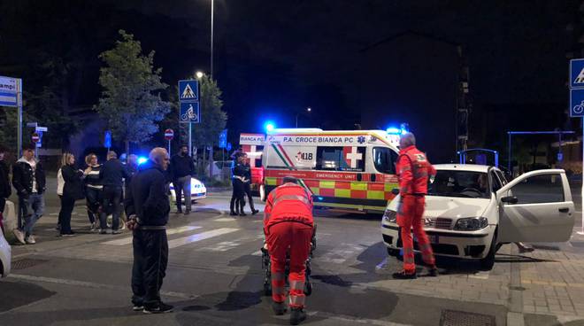 CIclista investita in via Campi