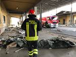 Fiamme all'ex mercato ortofrutta e all'ex Berzolla