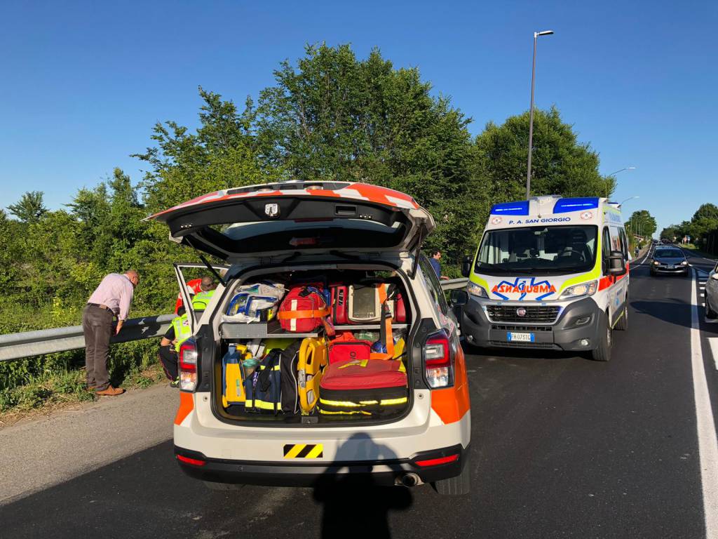 incidente a Borghetto a moto