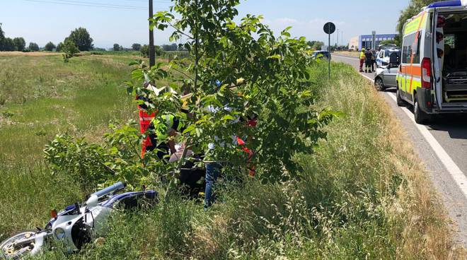 incidente a San Nazzaro moto