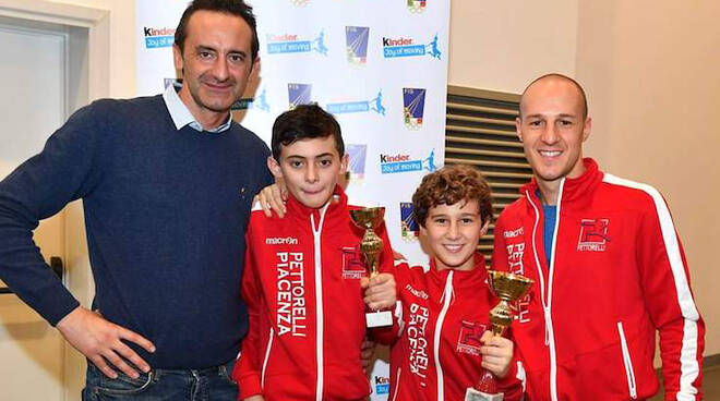 Da sinistra: Alessandro e Andrea Bossalini, Valentino e Francesco Monaco