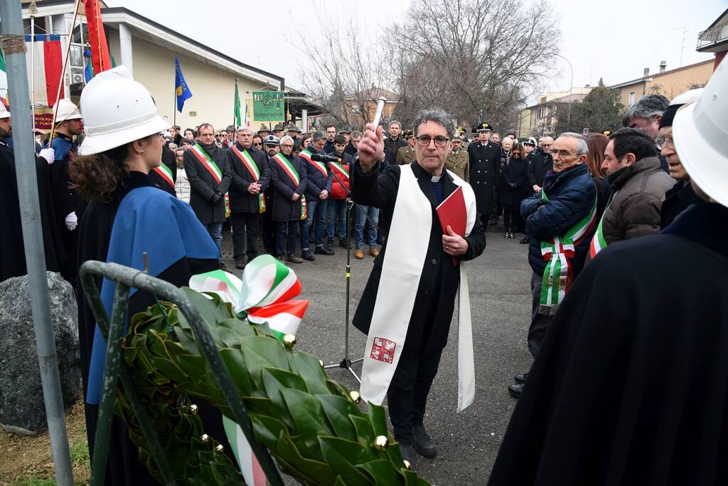 La cerimonia di commemorazione delle vittime delle Foibe