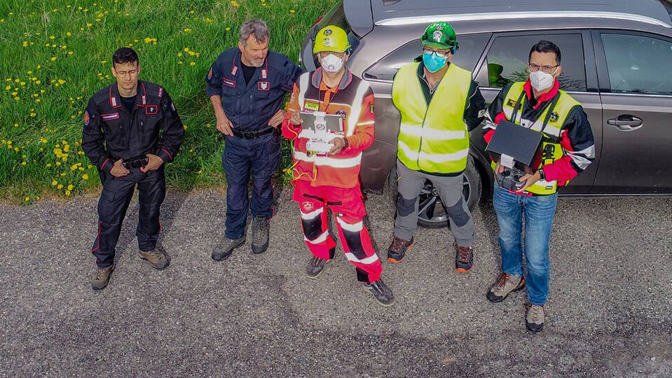 Droni incendio Centenaro