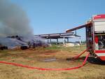 Incendio azienda agricola Borgonovo