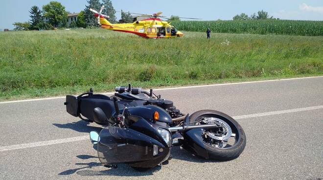 L'incidente in moto ad Agazzano