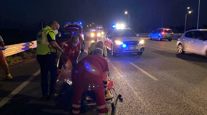 incidente scooter tanngenziale