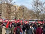 La manifestazione dei Si Cobas dopo gli arresti