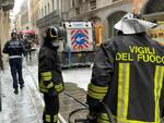 Incendio in via XX Settembre