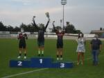 podio donne Velodromo Pavesi Gp Fiorenzuola