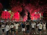 Festa azzurra in centro a Piacenza