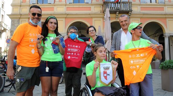 Staffetta "Insuperabile" a Piacenza (foto Del Papa)