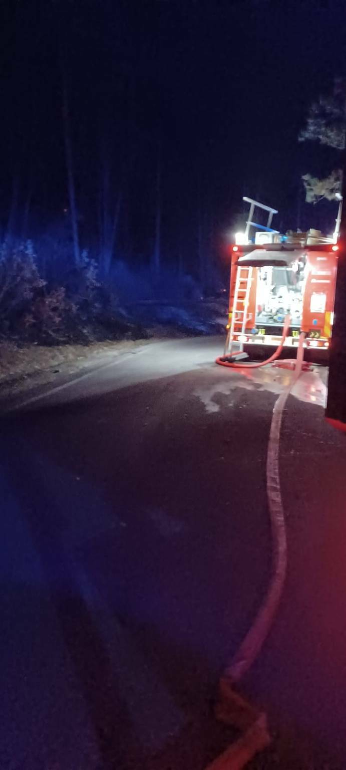 Incendio in Val d'Arda - Vigili del Fuoco