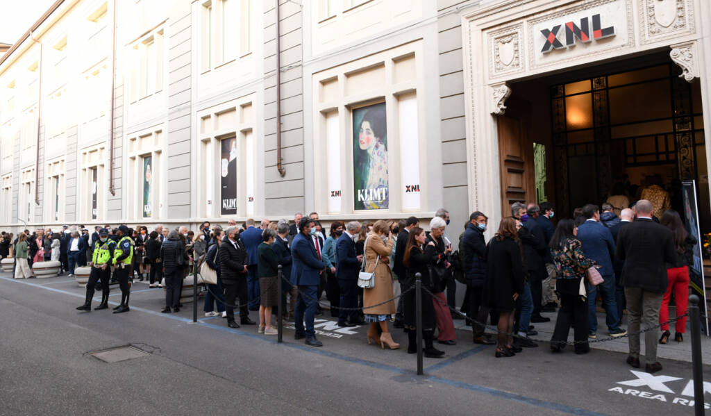 inaugurazione mostra Klimt (Foto Del Papa)