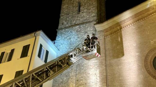 vigili del fuoco Duomo di Bobbio