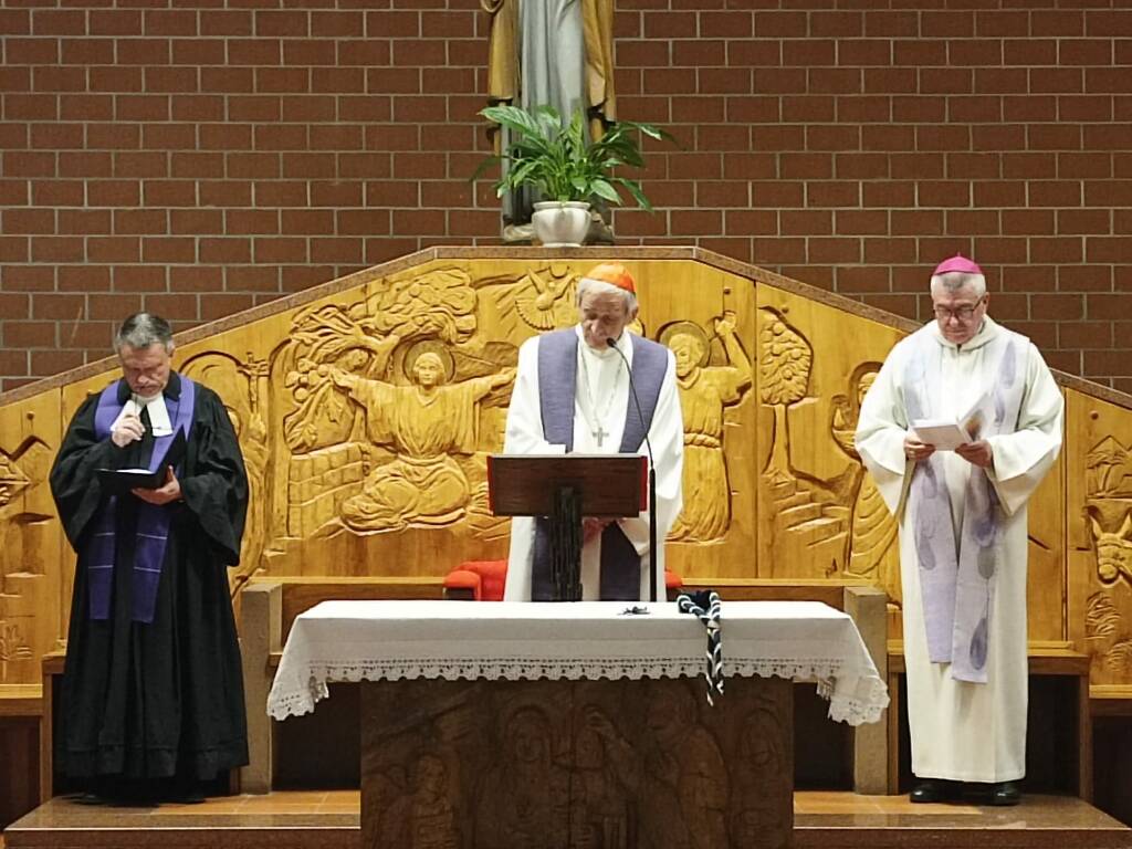 Il cardinale Zuppi alla veglia per la pace