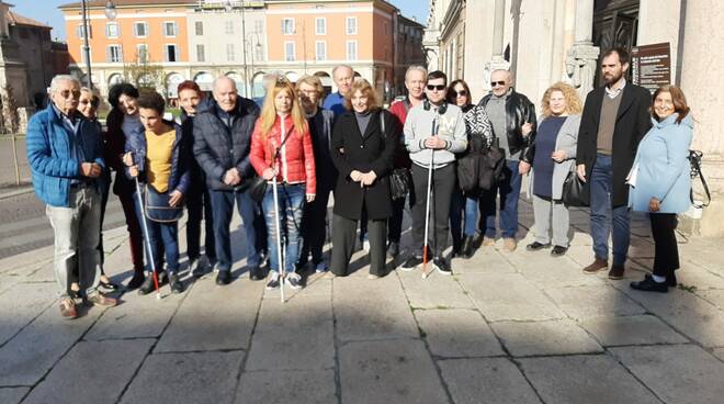 visita Unione ciechi in Duomo