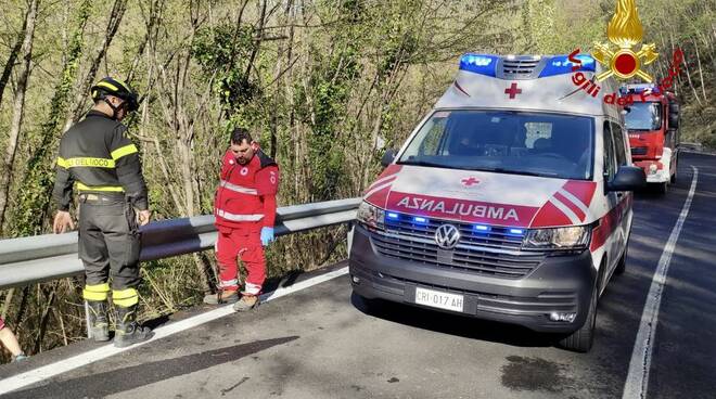 incidente motociclista Ponte Organasco