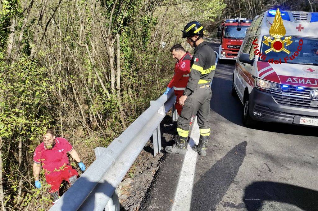 incidente motociclista Ponte Organasco