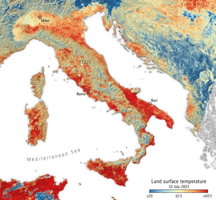 caldo italia esa 10 luglio