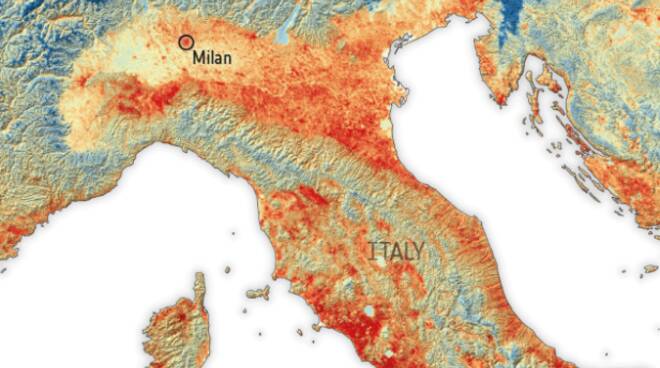 caldo pianura padana esa 10 luglio