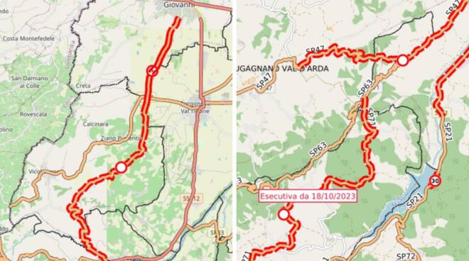 limitazioni strade provinciali