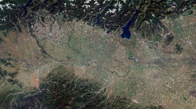 Un’immagine del Grande Fiume vista dallo spazio (fonte: ESA-European Space Agency)