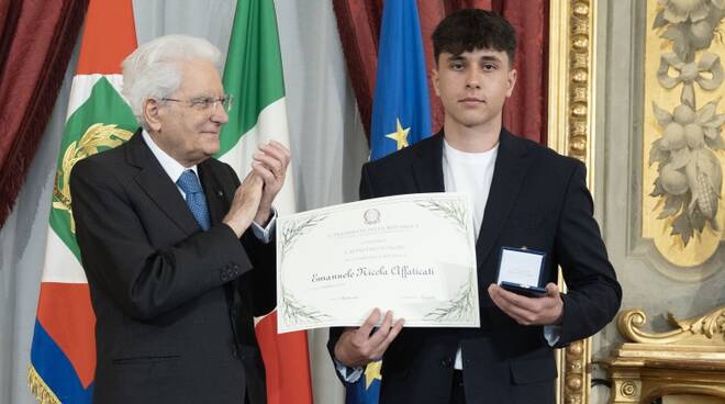 Emanuele Affaticati alfiere Mattarella