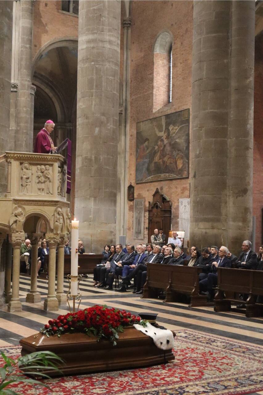 Funerali rettore Franco Anelli