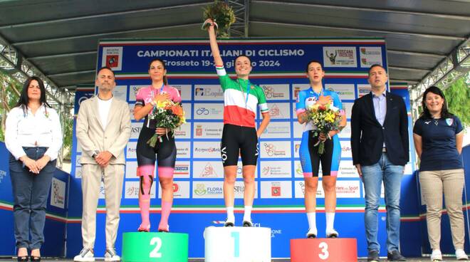 Ciclismo, donne juniores: Linda Sanarini (Bft Burzoni) è campionessa italiana