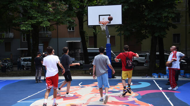 Inaugurazione Campo da Basket via Negri