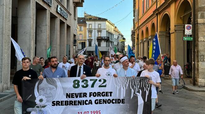 corteo srebrenica luglio 2024