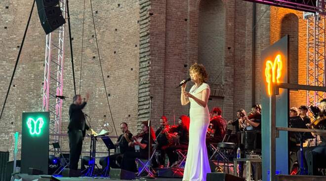 Fiorella Mannoia a palazzo Farnese 