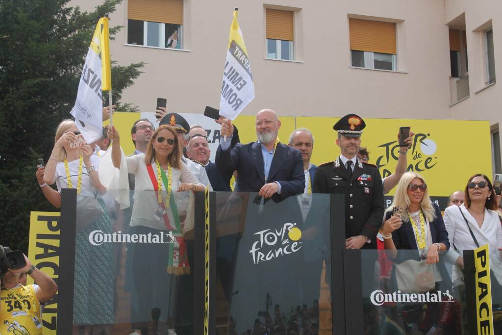 Il tour de France a Piacenza partenza