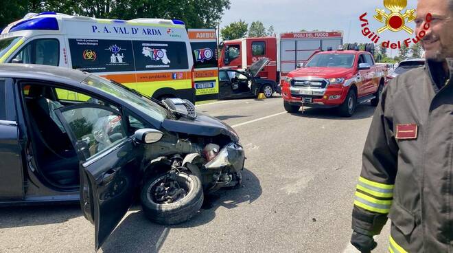 incidente Alseno vigili del fuoco