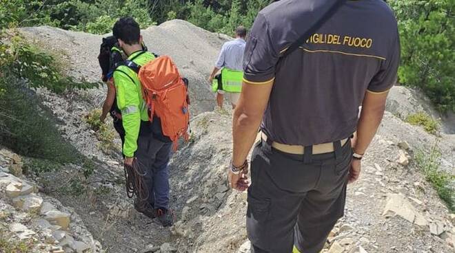 Vigili del fuoco soccorso alpino Monte Moria