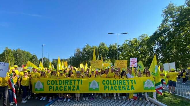 Coldiretti peste suina manifestazione