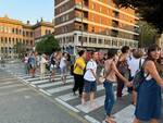 Il sit in ambientalista per gli alberi in piazza Cittadella