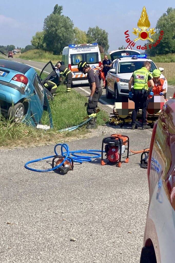 incidente rezzano scontro