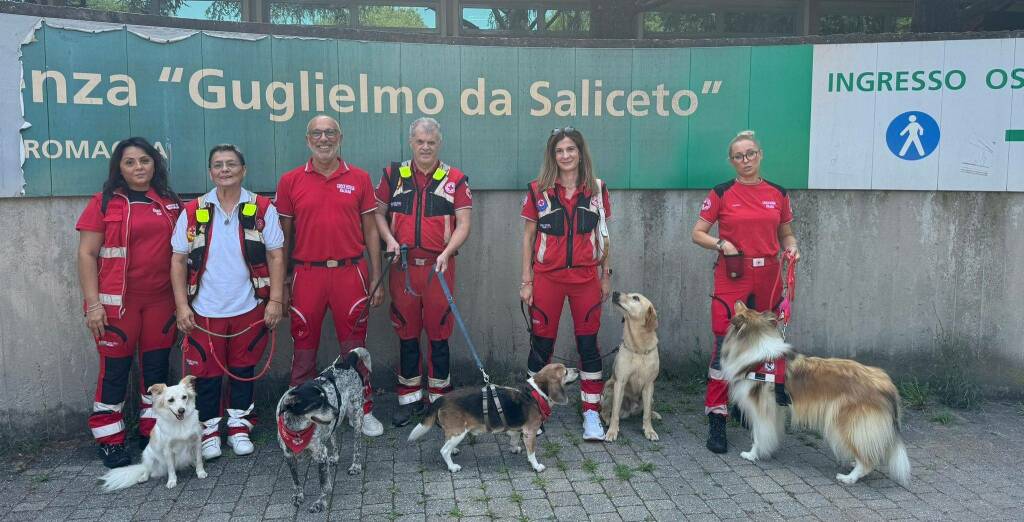 Unità cinofila Croce Rossa in ospedale 